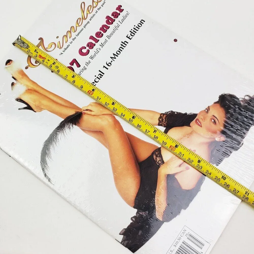 Pin-Up Girls Vintage Calendar 1997 Timeless 16 Month 90s Model Photos Sealed